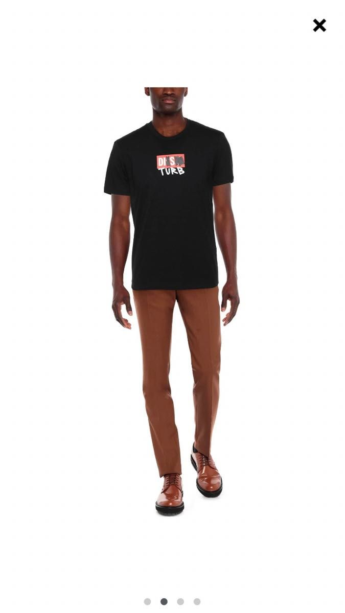 新品タグ付正規品　ディーゼル　DIESEL Tシャツ　半袖　ボックスロゴ　Mサイズ 半袖Tシャツ  ロゴTシャツ