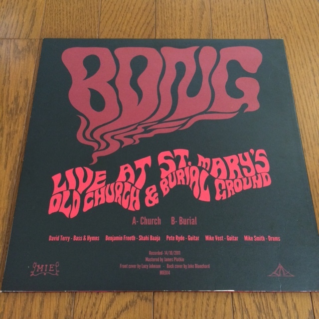 [ Bong / Live at the St. Mary's Old Church & Burial Grounds ] LP 送料無料 Gnod, Jazzfinger_画像2