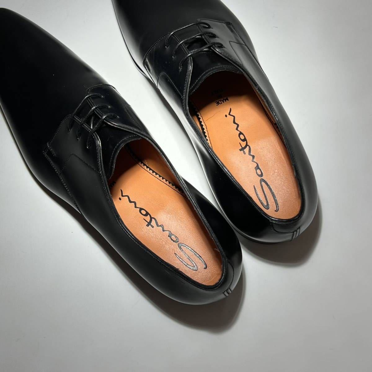  новый товар UK9.5 солнечный to-ni кожа обувь 519s черный 