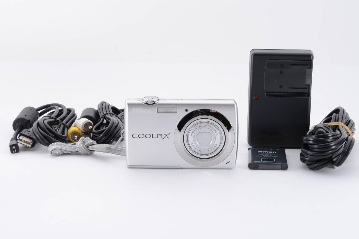 【良品】 ニコン Nikon クールピクス COOLPIX S220 ソフトシルバー コンパクトデジタルカメラ #2072239