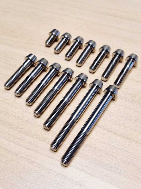 200-G-18◆M6xP1.0x18mm チタン合金 テーパーボルト, テーパーキャップボルト シリーズ M6x10～60mm_画像2