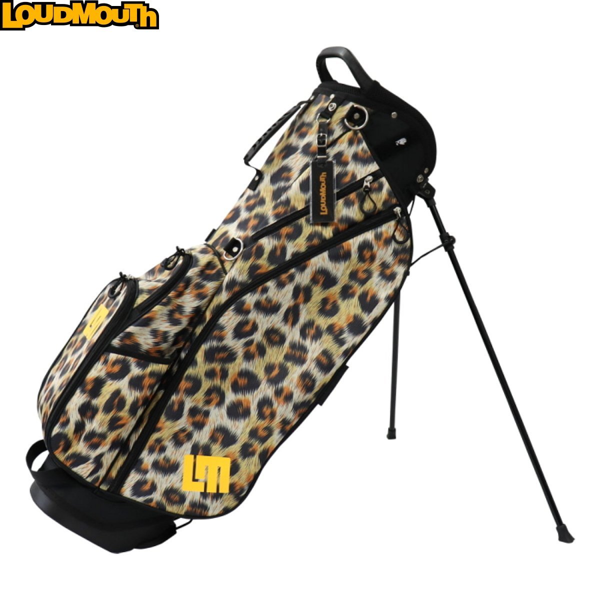 ★LOUDMOUTH ラウドマウス LM-CB0021 8.5型 スタンドキャディバッグ FuzzyLeopard（334）ファジーレオパード★_画像1