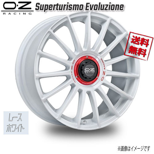 OZレーシング OZ Superturismo Evoluzione レースホワイト 18インチ 5H114.3 8J+45 1本 75 業販4本購入で送料無料_画像1