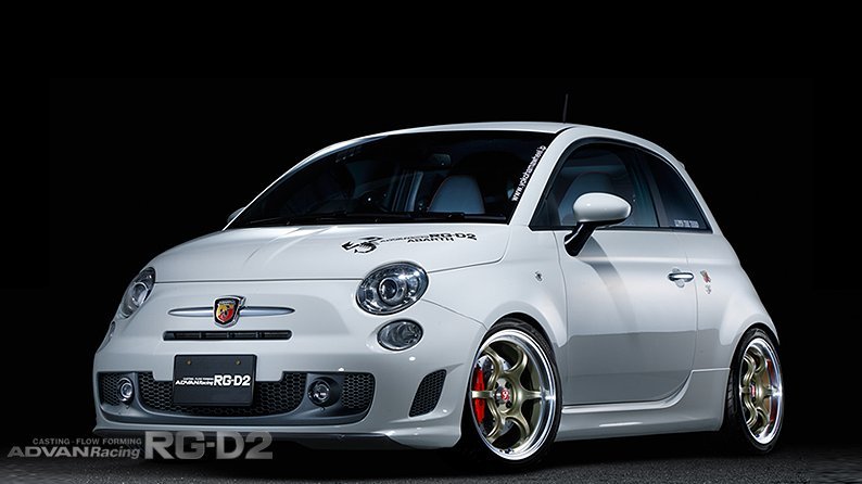 ヨコハマ アドバンレーシング RG-D2 マシニング&ブラックガンメタリック 17インチ 4H100 7J+42 1本 63 業販4本購入で送料無料_画像2