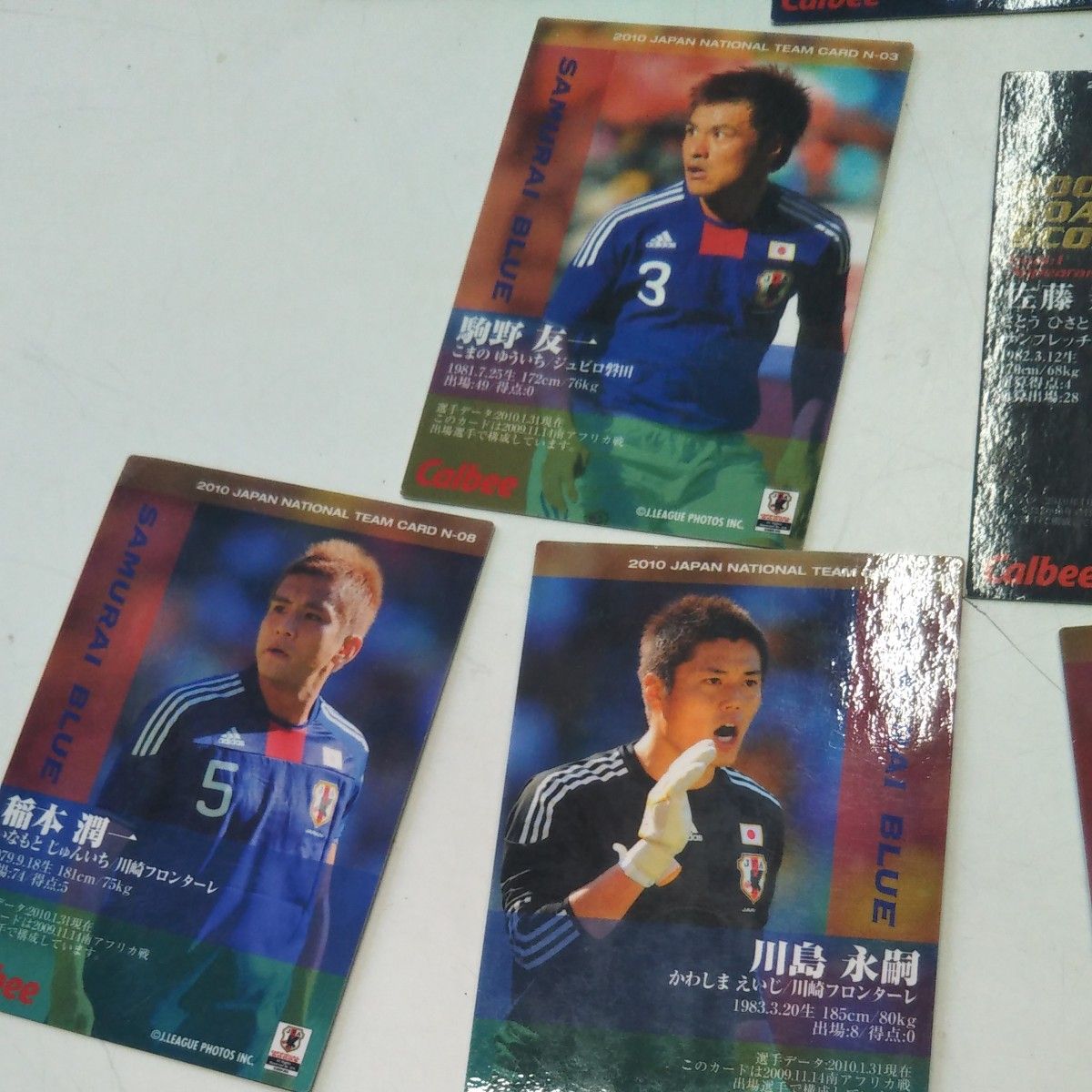 サッカーワールドカップ過去日本代表選手35枚
