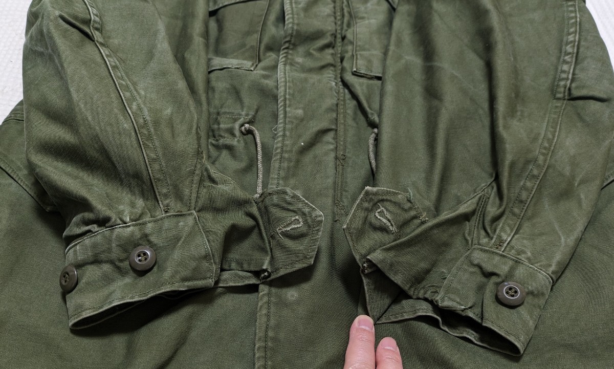 【希少 美品】 米軍 実物 1964 US ARMY M51 フィールド ジャケット Medium Short M-S ビンテージ アメリカ 陸軍 パッチ M43 M65 _画像9