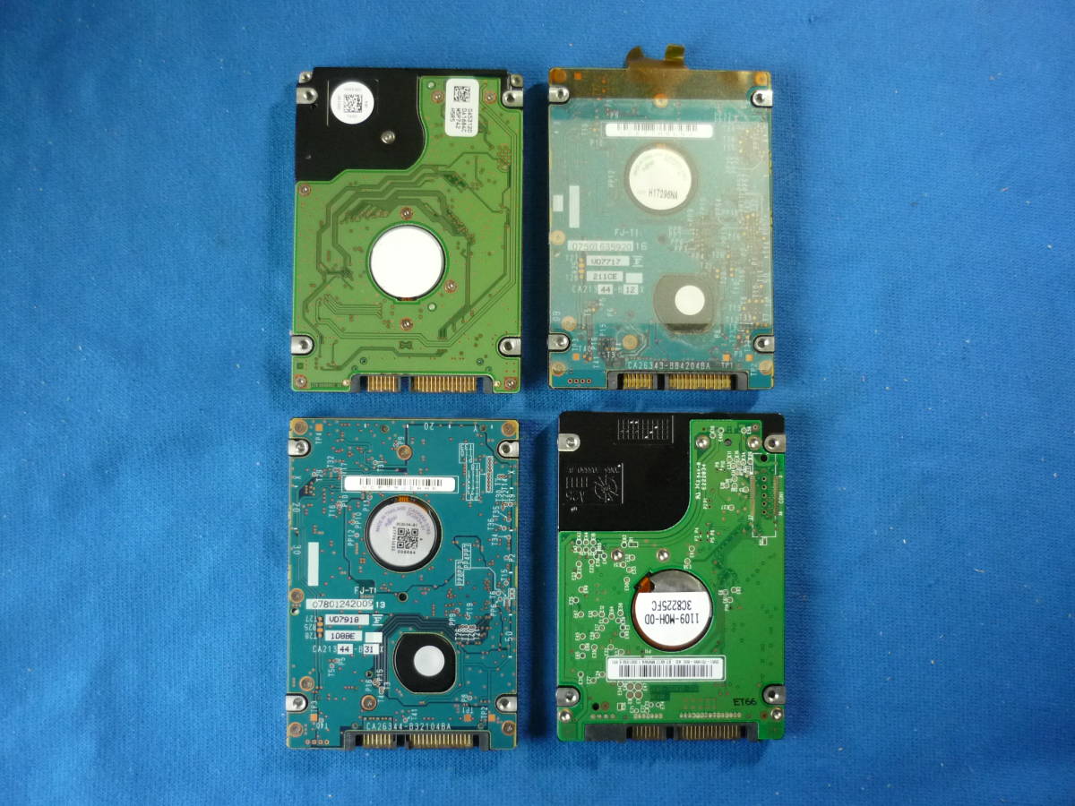 2.5 -inch built-in HDD (SATA) 120GBX4 #FUJITSUX2/WD/HITACHI# total 4 pcs. set normal / present condition goods 