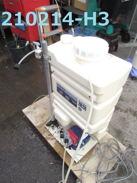 薬剤注入装置/ボイラ周辺機/CHEMICAL FEEDR/CPI-10L（30L改）/16年/200V/ミウラ/中古品/★　商品番号240214-H3_ミウラ工業/薬剤注入装置/CPI-10L（30L改）