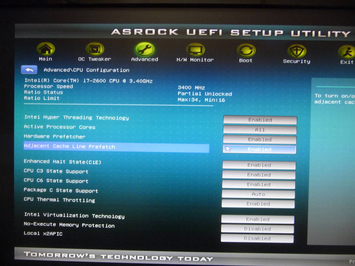 値下げ ジャンクマザーボードCPU AsRocK P67 Pro3 i7-2600　i/oパネル付属_画像3