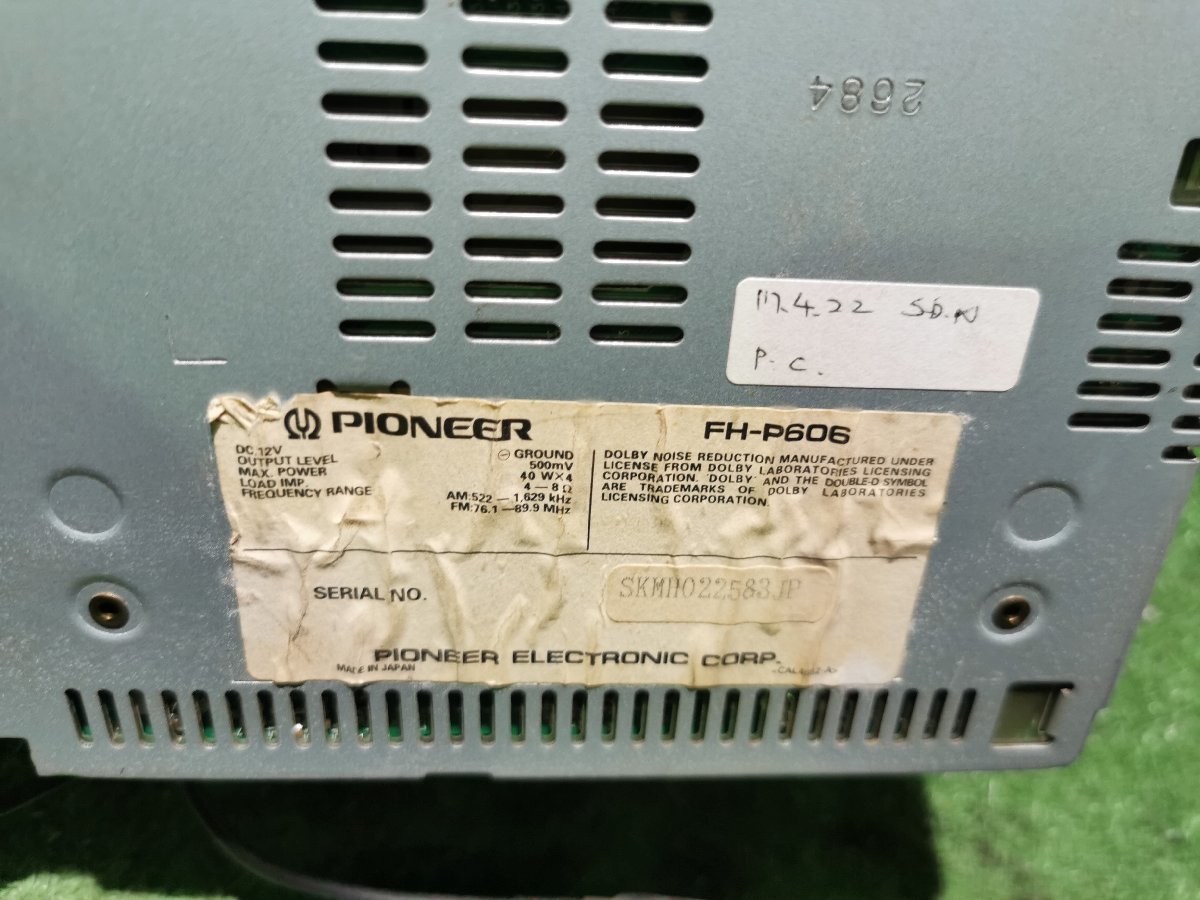 ☆☆carrozzeria カロッツェリア FH-P606 ラジオ CD カセットテープ スペアナ グライコ Pioneer_画像7