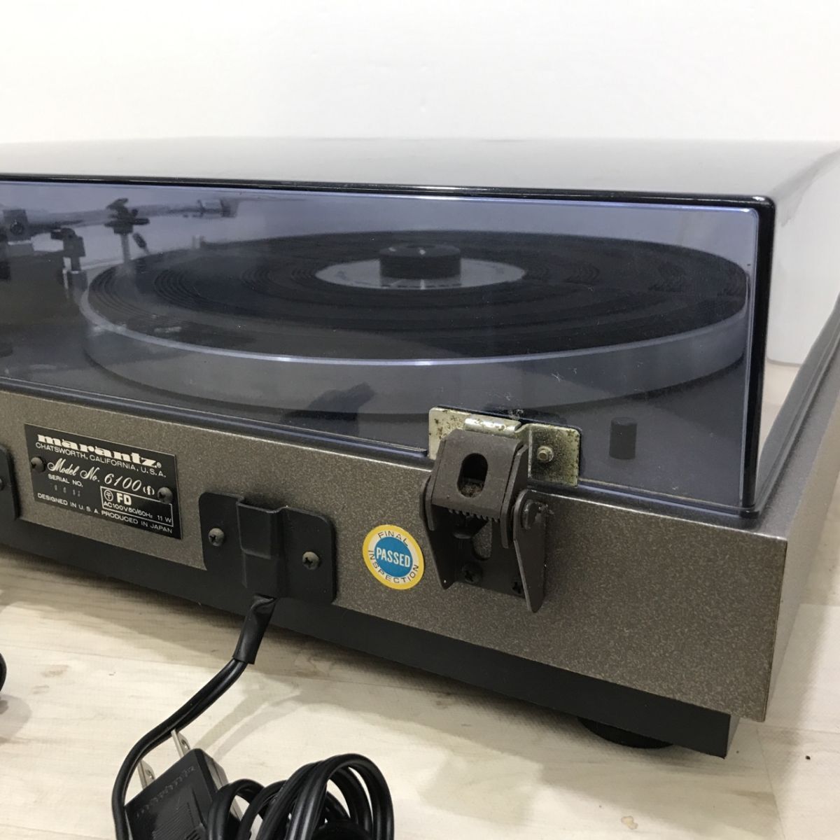 ジャンク Marantz マランツ Model 6100 Turntable ターンテーブル レコードプレーヤー[C2025]_画像10