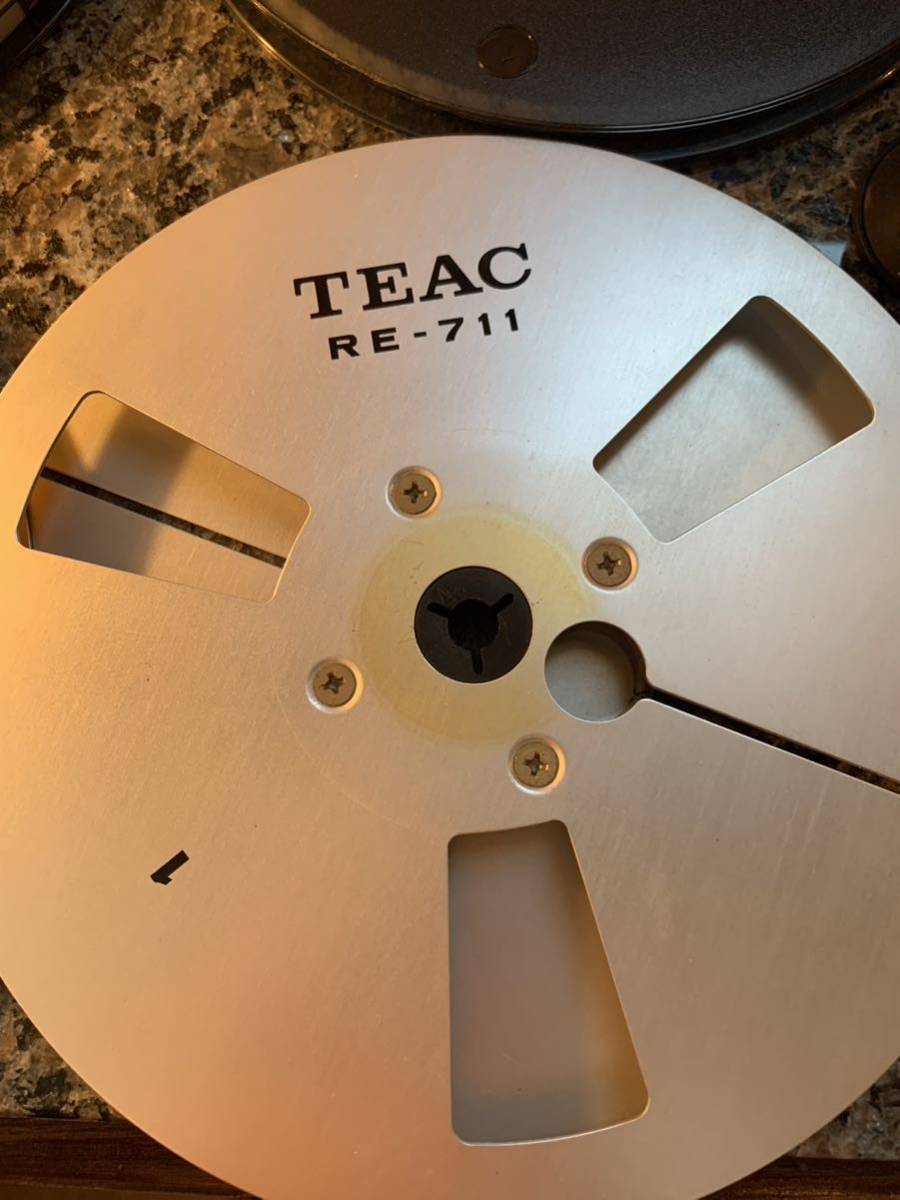 オープンリール用 7号 リール TEAC RE-711&Scotchメタルリー &AKAI SONYプラ&TEAC リールクランパー セットティアックスコッチアカイソニー_画像2