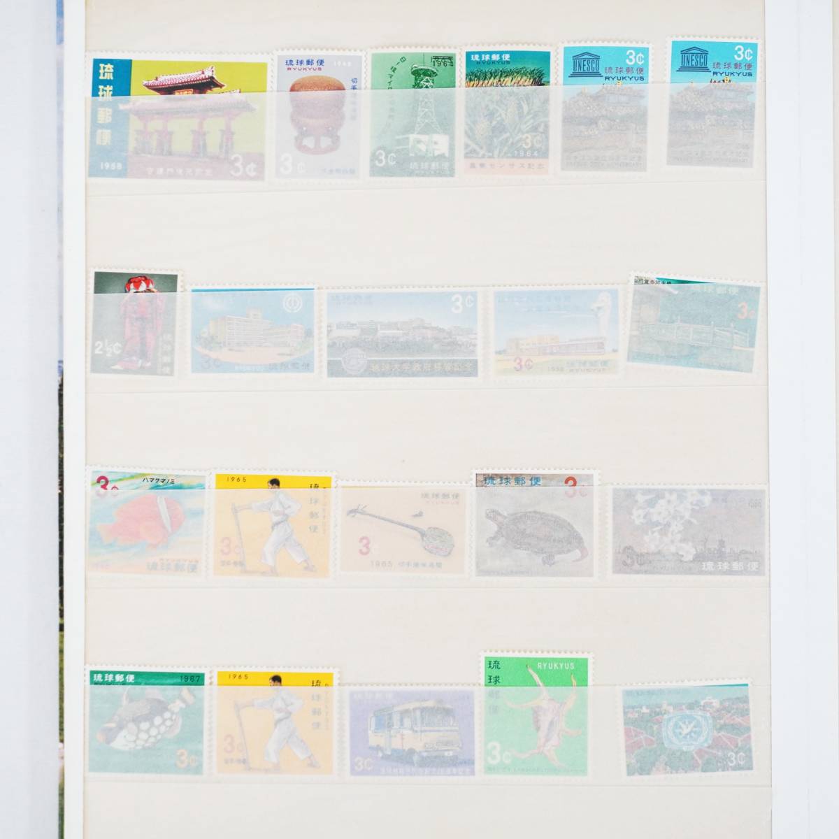 琉球 切手 大量 コレクション 保管品 一部消印有り 【B】_画像5