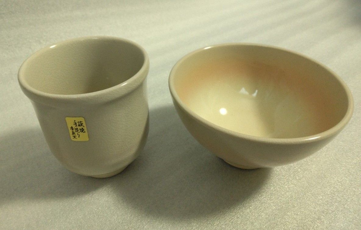 陶器 萩焼　湯呑み　茶碗　セット