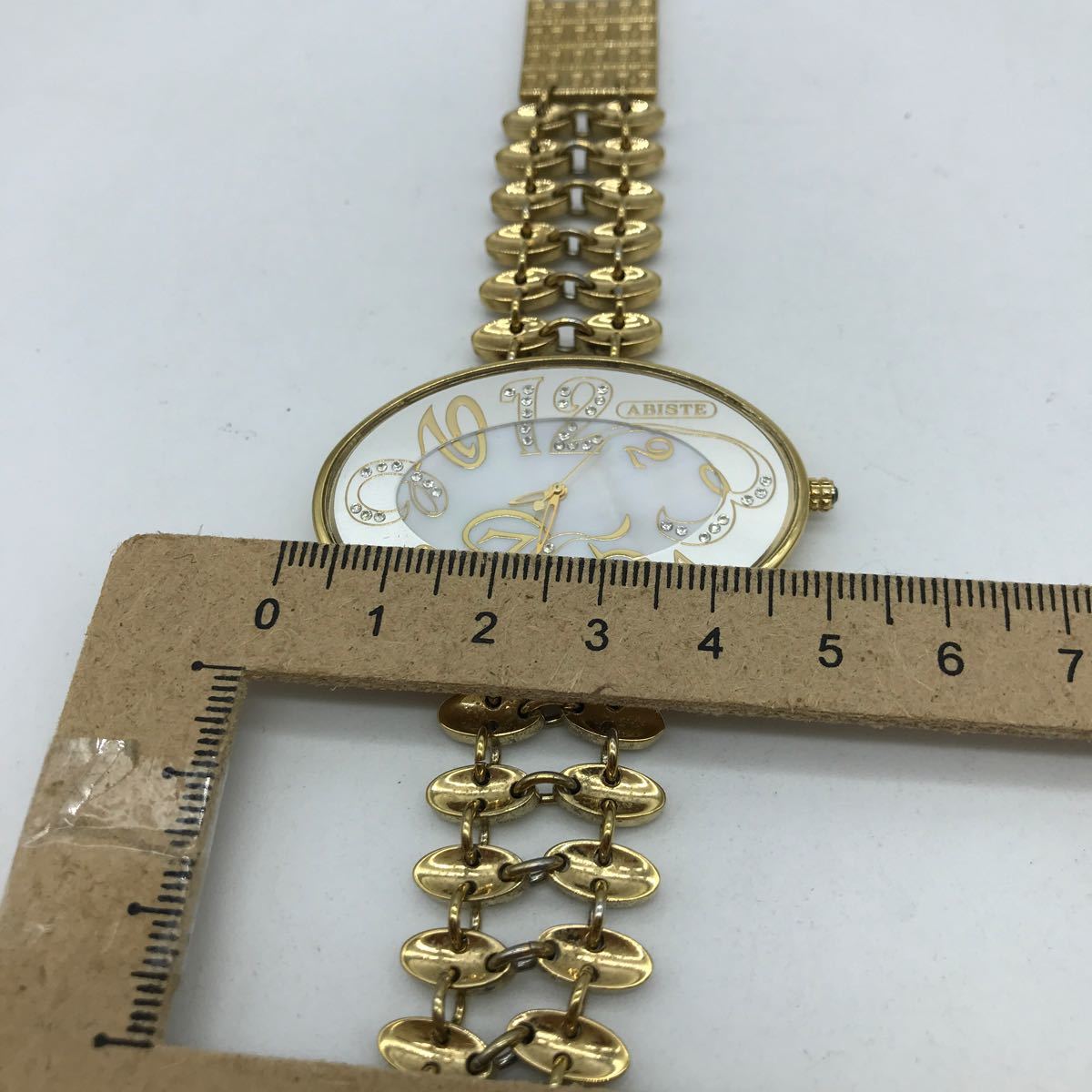 ABISTE アビステ 腕時計 BC744 レディース シェル文字盤 ゴールド 動作品の画像9