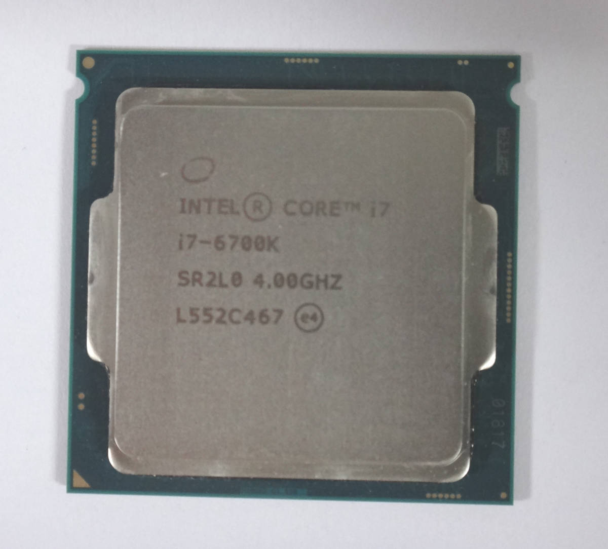 【中古】Intel CPU i7-6700K/4.00GHZ_画像1