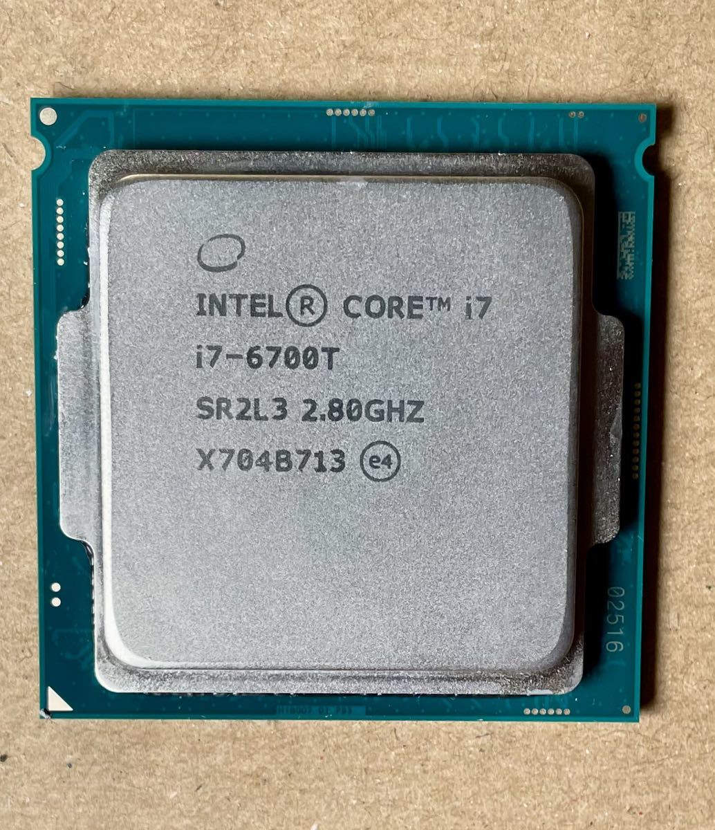 動作確認済 Intel Core i7 6700T 2.8GHz TDP35w_画像1