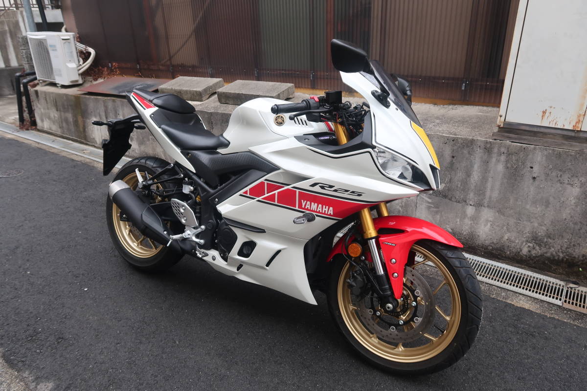 YZF-R２５ 兵庫県神戸市から 限定カラー RG７４J ８５５０kmの画像2