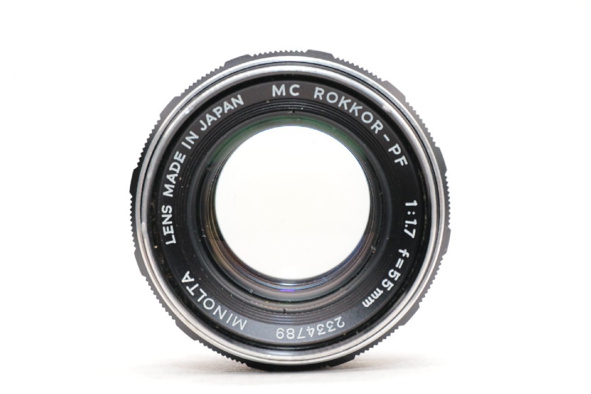 【良品/動作品】MINOLTA ミノルタ MC ROKKOR-PF 55MM F1.7 #4588_画像2