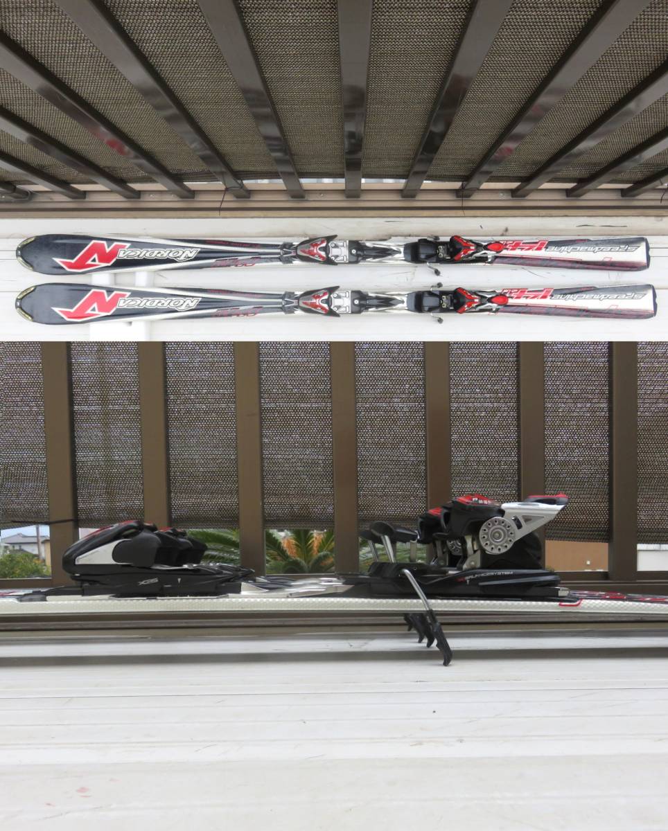 スキー☆NORDICA SPEEDMACHINE 14.1　170cm 調整プレートビンディング270-370mm _画像6