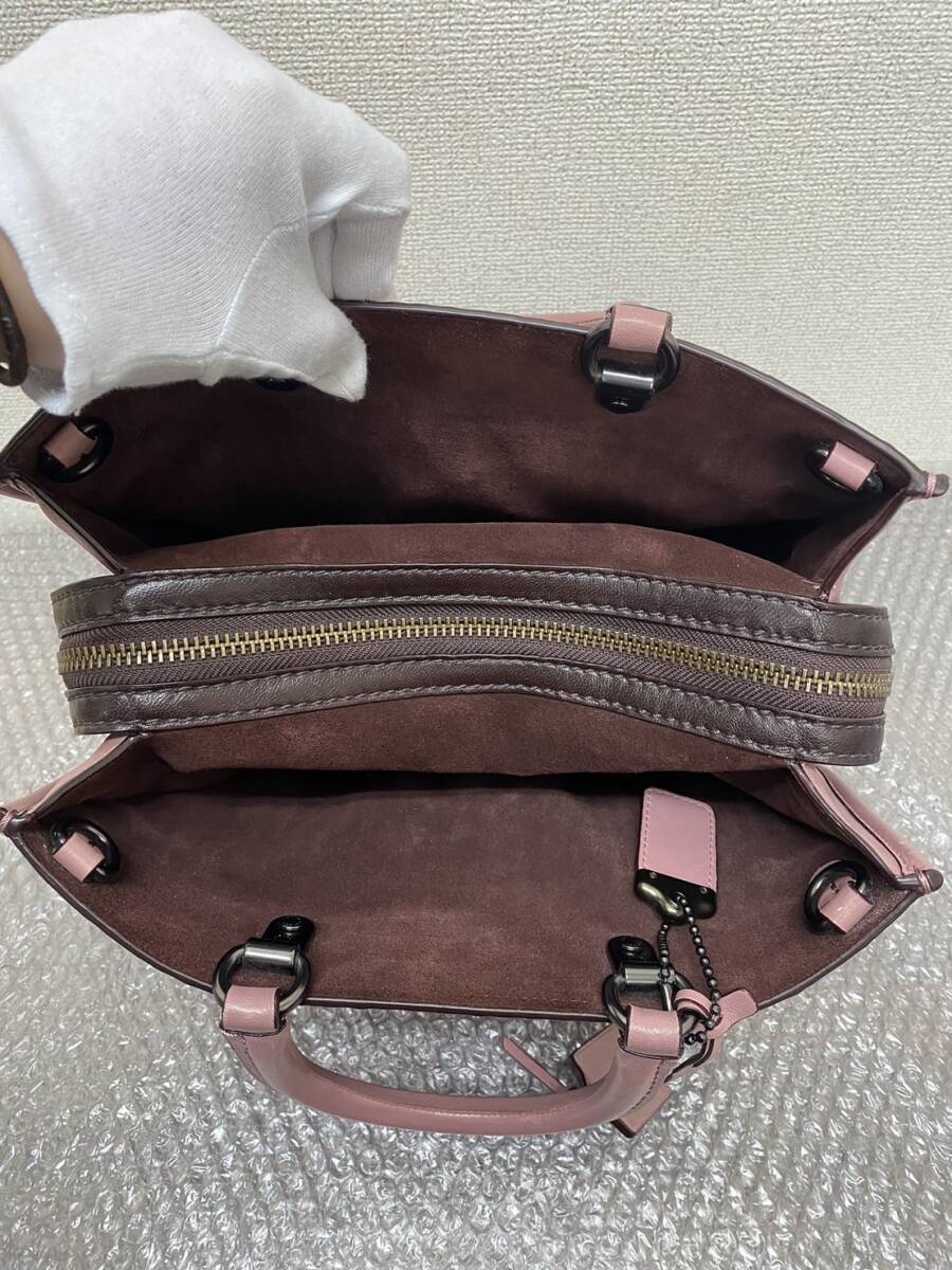 @COACH/コーチ/Rogue/ローグ/キルティング/DUSTY ROSE MULTI/2way/トートバッグ/ショルダーバッグ/G1773-25035/0205dの画像4