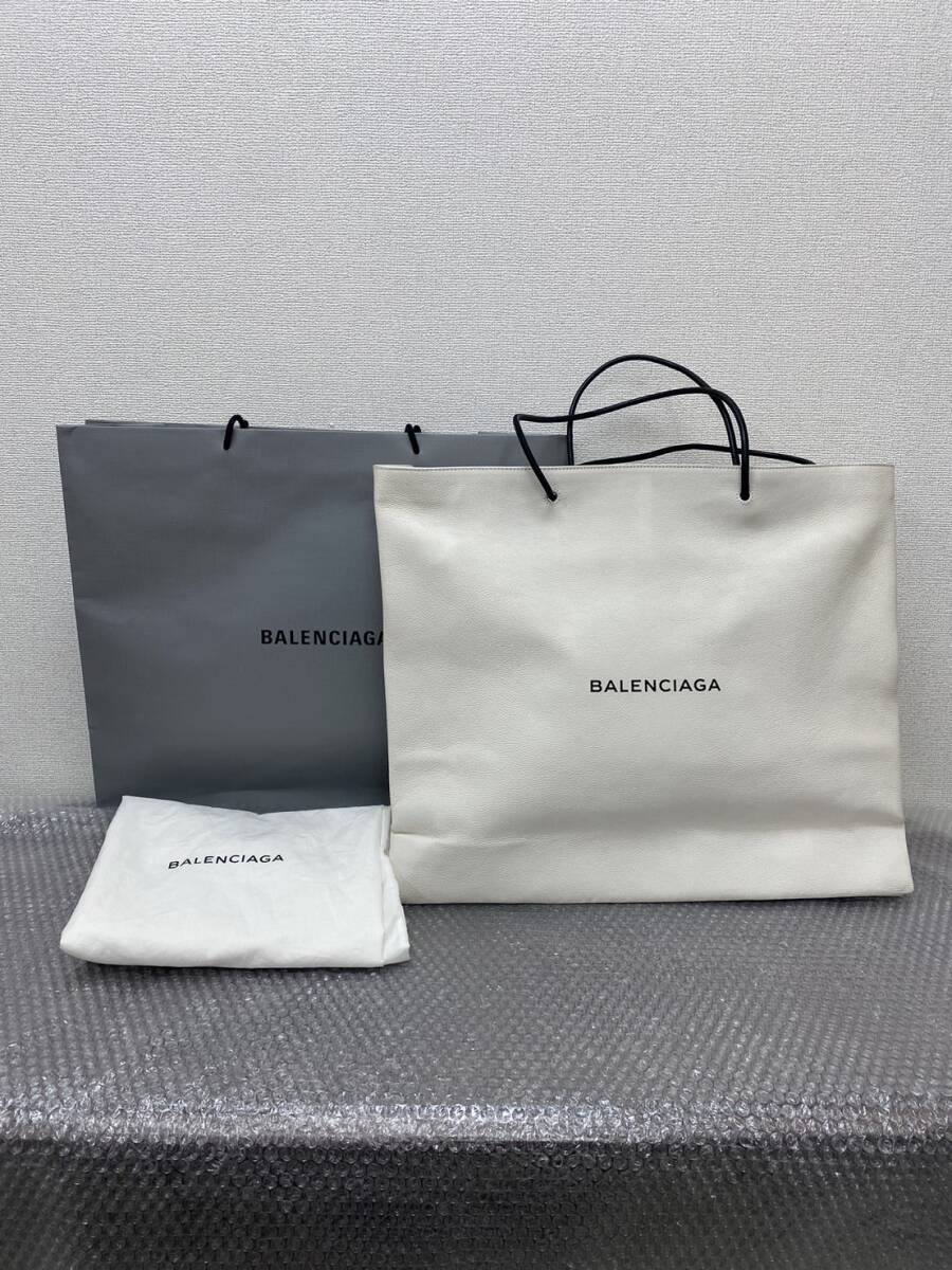 @美品☆/BALENCIAGA/バレンシアガ/イーストウエスト/ショッピングバッグ/L/ショッパー/トートバッグ/482543/0205gの画像1