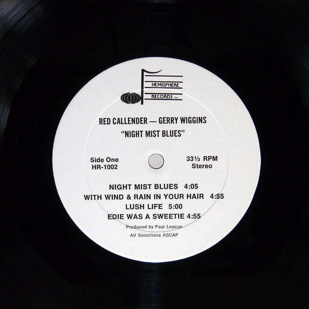 米 RED CALLENDER/NIGHT MIST BLUES/HEMISPHERE RECORD CORP HR1002 LP_画像2