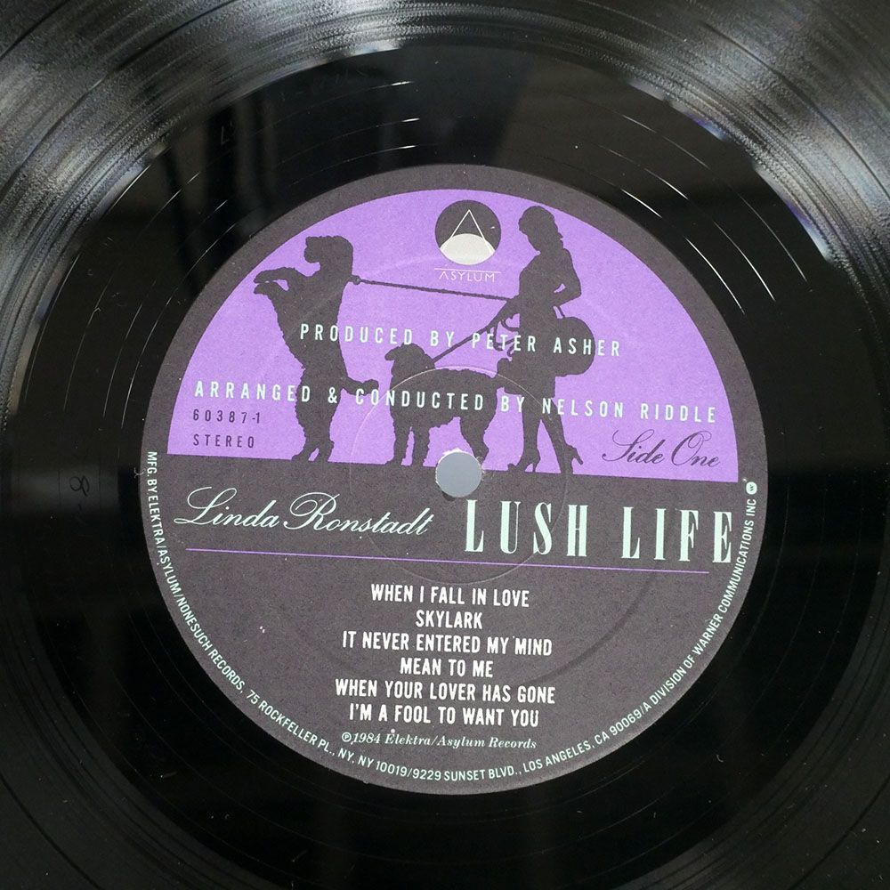 米 LINDA RONSTADT/LUSH LIFE/ASYLUM 603871 LP_画像2