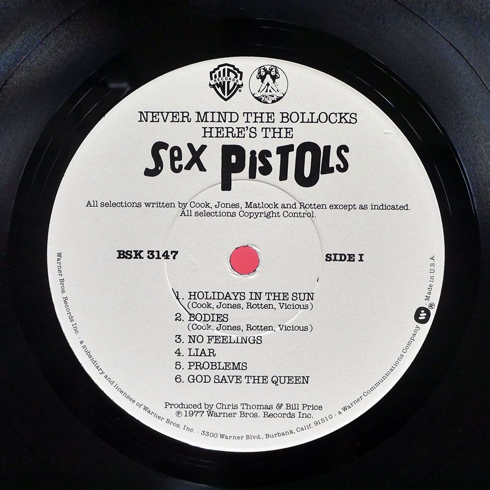 米 SEX PISTOLS/NEVER MIND THE BOLLOCKS, HERE’S/WARNER BROS. BSK3147 LP_画像2