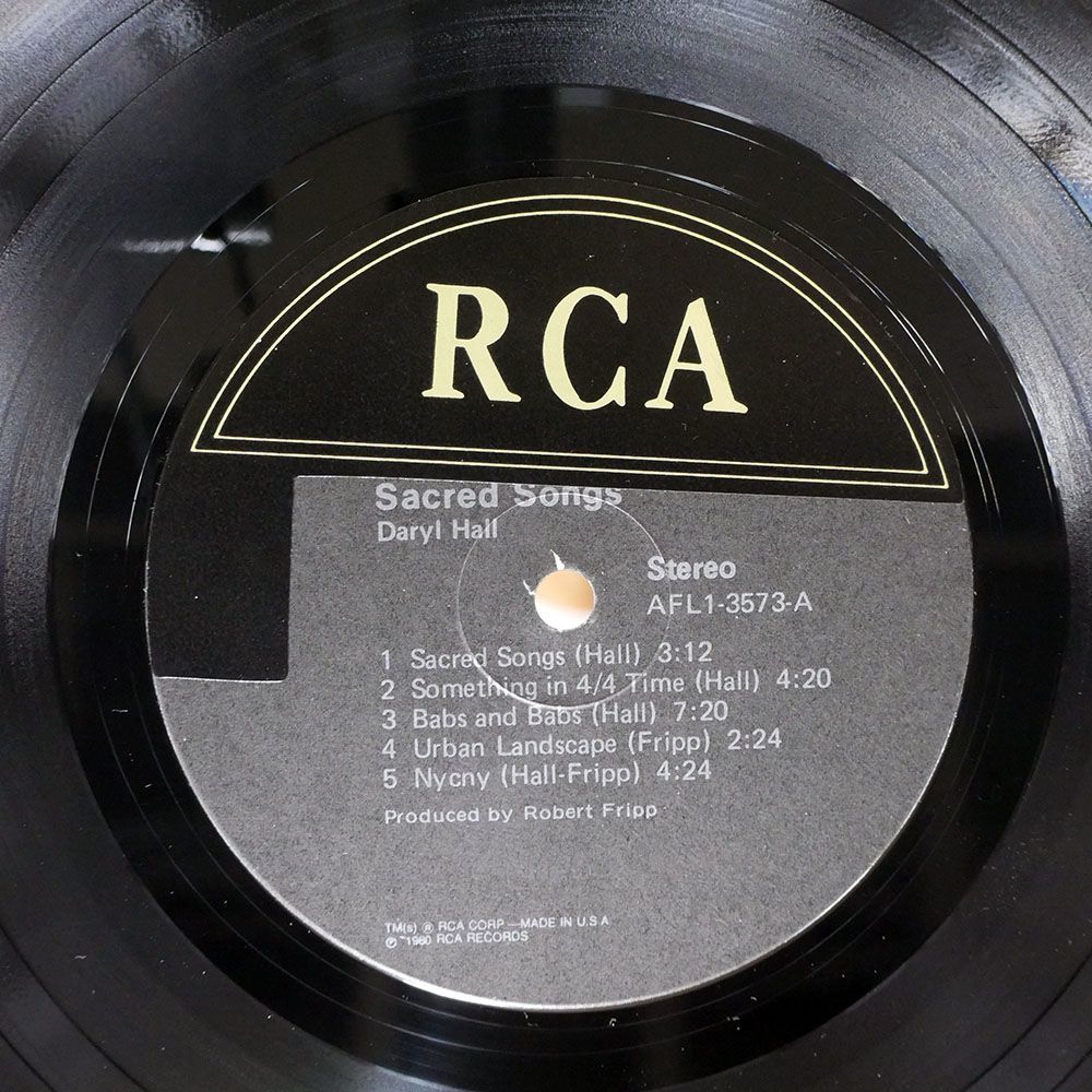 米 DARYL HALL/SACRED SONGS/RCA AFL13573 LP_画像2