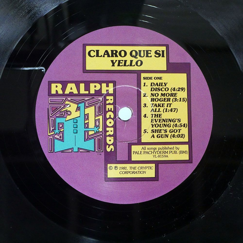米 YELLO/CLARO QUE SI/RALPH YL8159 LP_画像2