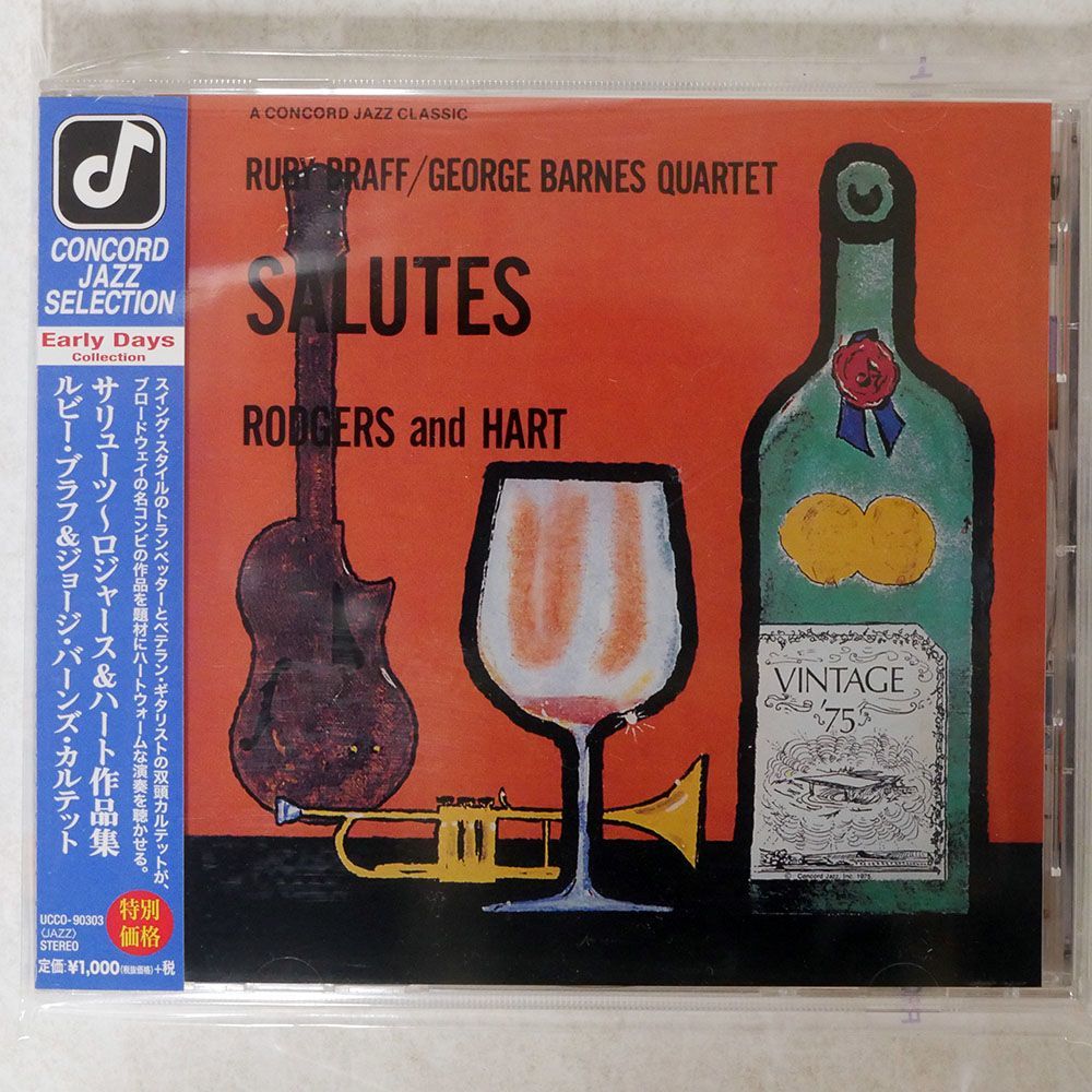 RUBY BRAFF / GEORGE BARNES QUARTET/SALUTES RODGERS AND HART/CONCORD JAZZ UCCO90303 CD □_画像1