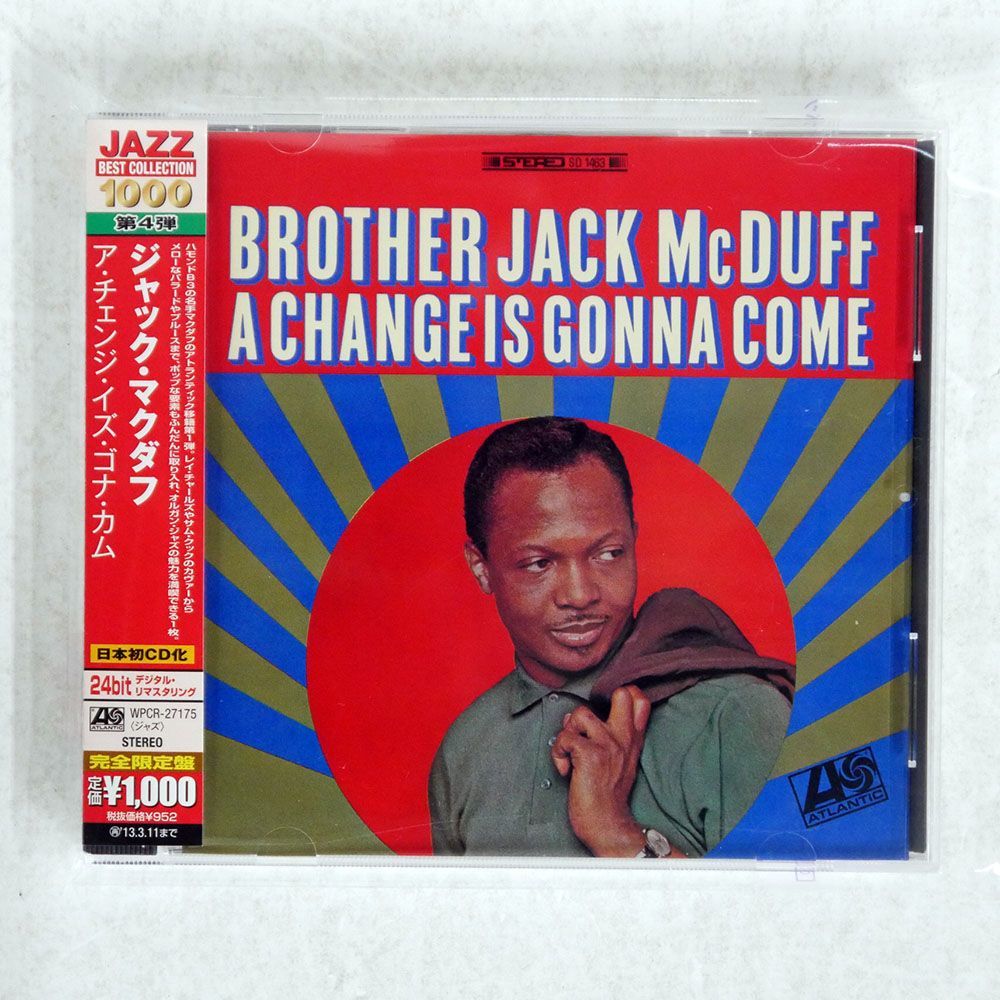 BROTHER JACK MCDUFF/A CHANGE IS GONNA COME/ATLANTIC WPCR27175 CD □_画像1