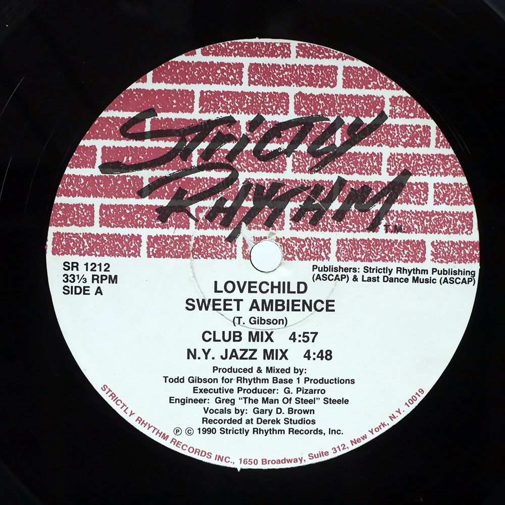 米 LOVECHILD/SWEET AMBIENCE/STRICTLY RHYTHM SR1212 12_画像1