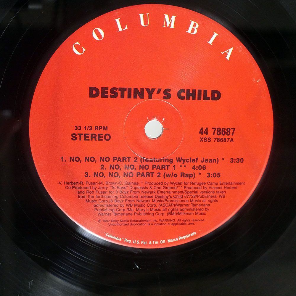 DESTINY’S CHILD/NO, NO, NO/COLUMBIA 4478687 12_画像2