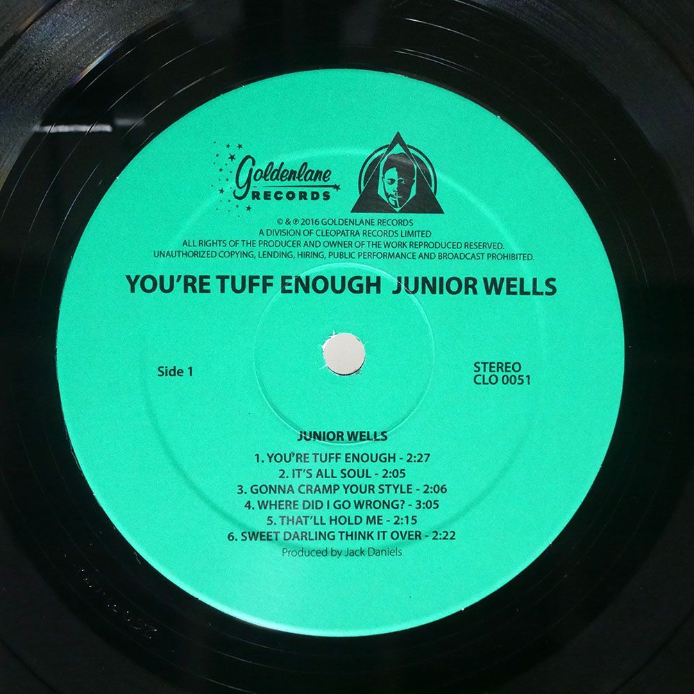 JUNIOR WELLS/YOU’RE TUFF ENOUGH/GOLDENLANE CLO0051 LP_画像2