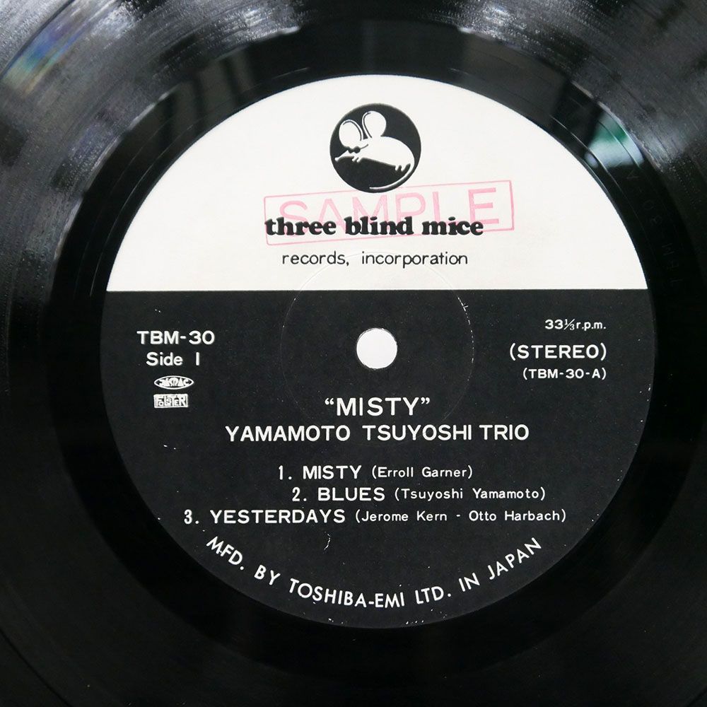 プロモ 山本剛/ミスティ/THREE BLIND MICE TBM30 LP_画像2