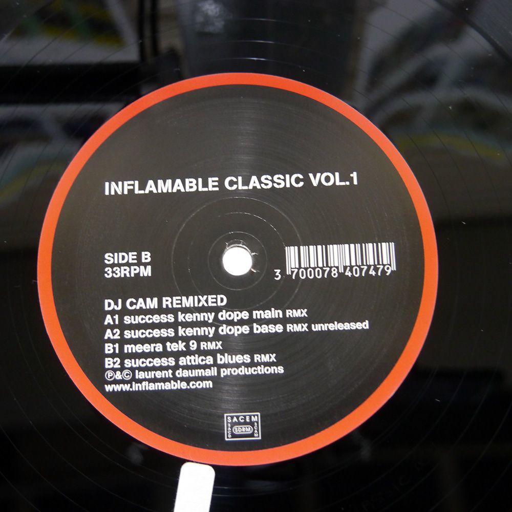 DJ CAM/INFLAMABLE CLASSIC VOL. 1 (DJ CAM REMIXED)/INFLAMABLE ICLASSIC001 12_画像1