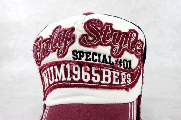 Only Style ビンテージ メッシュキャップ ワイン メンズ レディース 野球帽 　アメカジ　_画像4