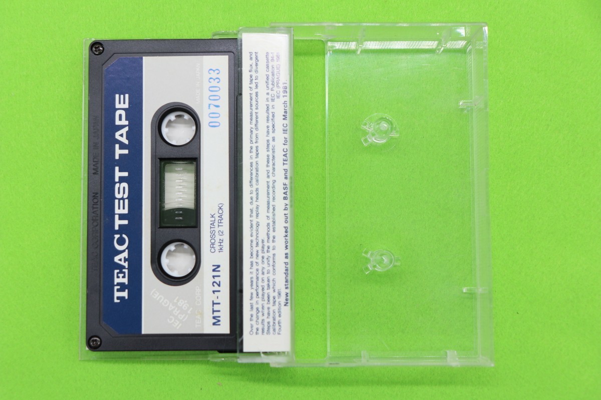 6800円 希少未使用 0070033 TEAC TEST TAPE MTT-121N CROSSTALK 6800円 希少未使用 0070033 TEAC TEST TAPE MTT-121N CROSSTALK