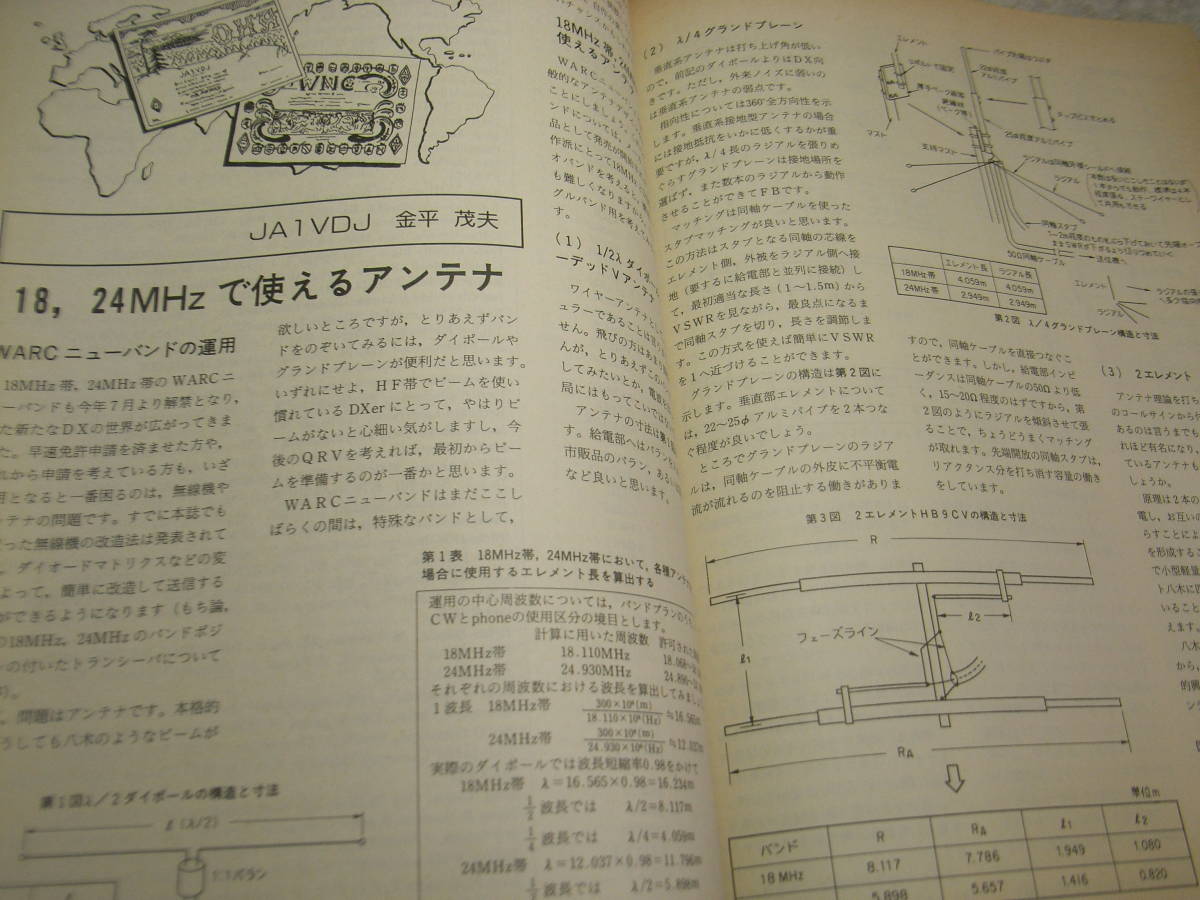 モービルハム　1989年9月号　FOXハンター必携探知機3種の製作/フォックステーリング用受信機等　18、24Mhzで使えるアンテナ　BBSのすすめ_画像7