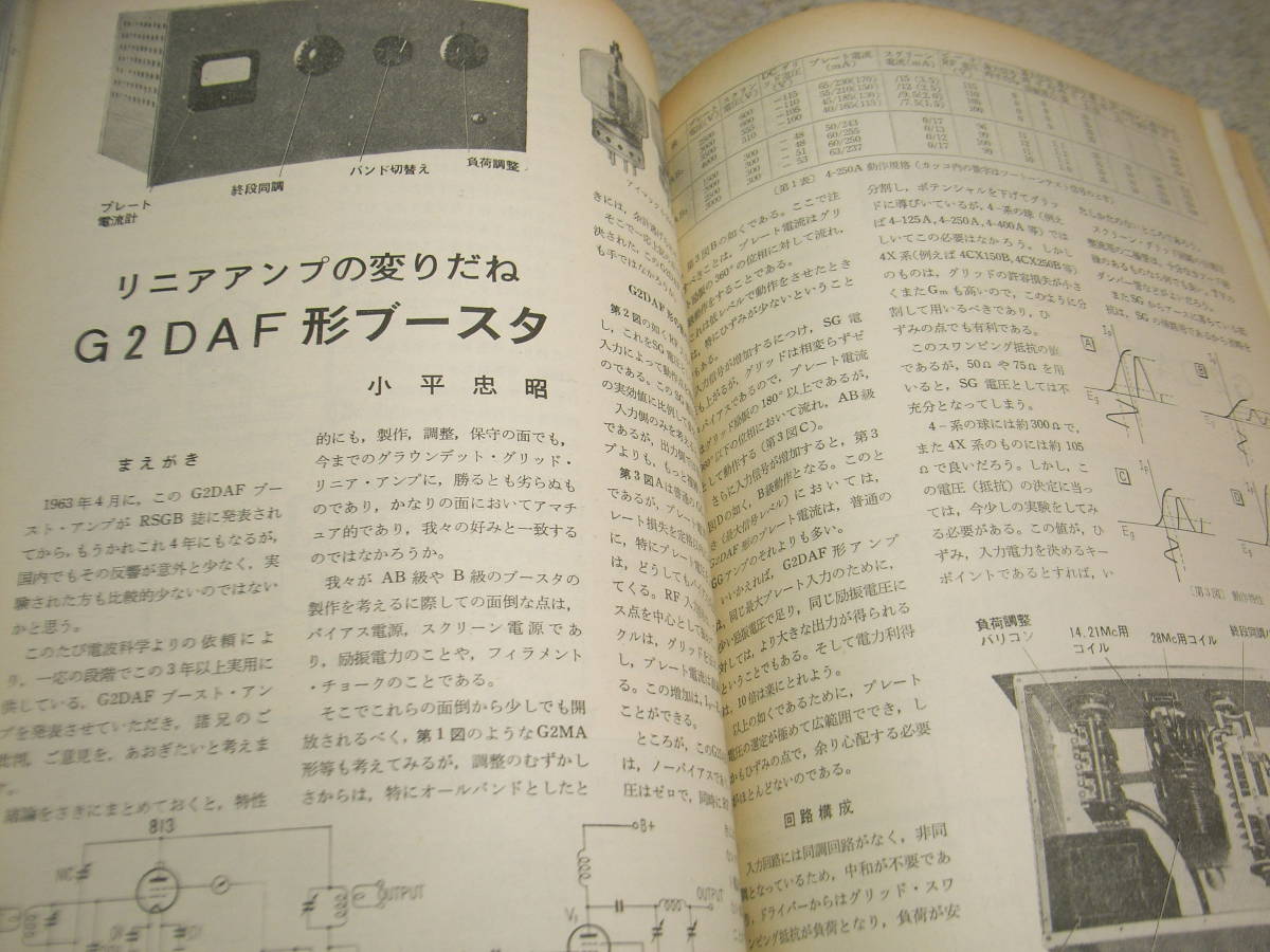 電波科学 1967年4月号 トリオTX-15Sの詳細 リニアアンプ/ブースターアンプの製作 海外ブースタ回路展望 パイオニアSA‐81詳細全回路図の画像7