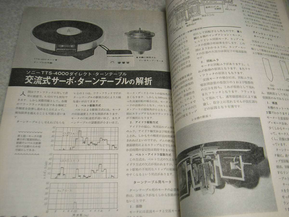 ラジオ技術 1970年10月号 6L6GC/6CA10各アンプの製作 ソニーTTS-4000の解析/TA-4300Fの詳細と全回路図 ビデオディスクの録画再生技術の画像7