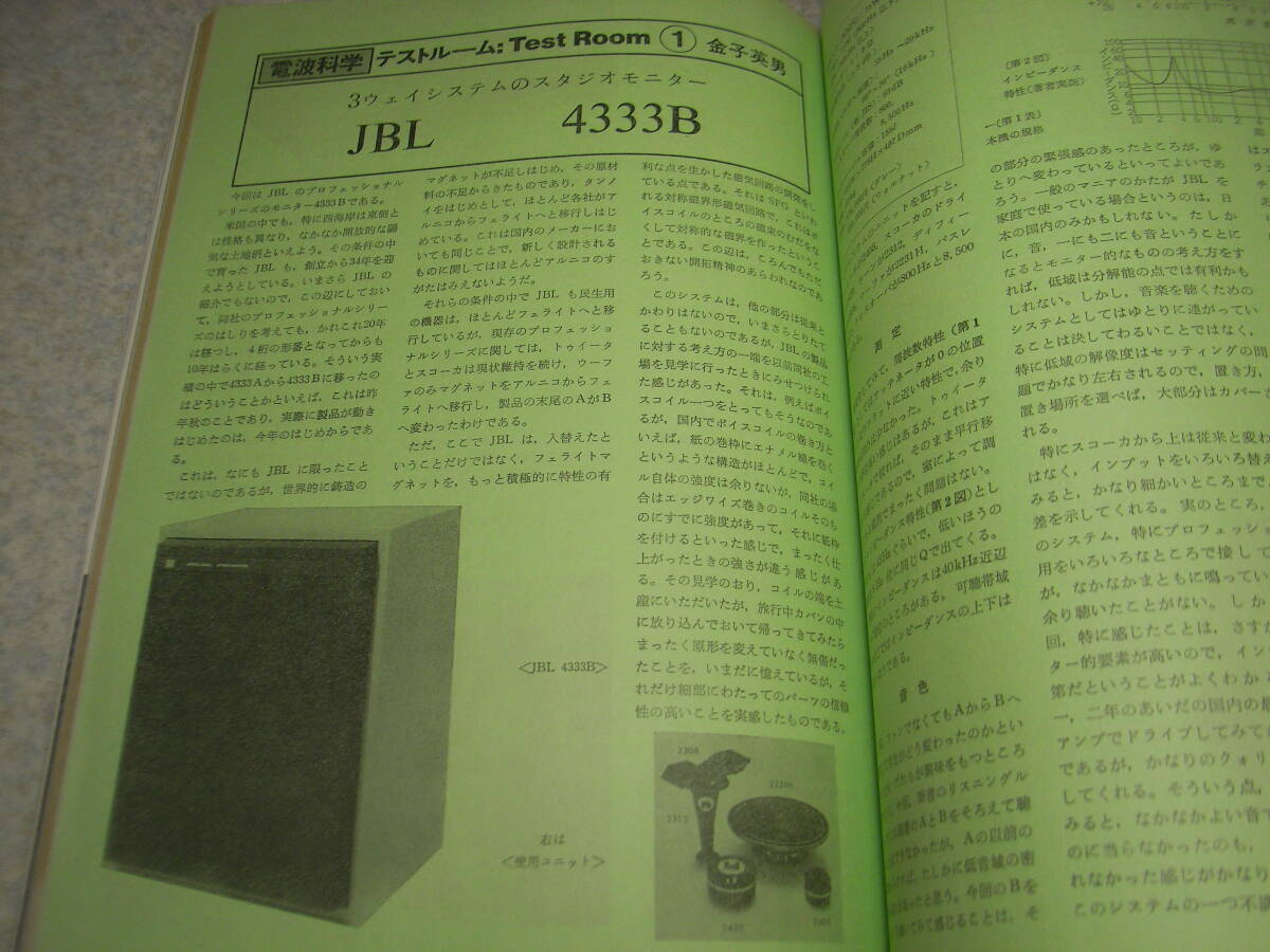 電波科学　1980年5月号　デンオンPOA-3000/PRA-2000全回路図 JBL4333B/ヤマハP750/HA-2/パイオニアPL50L/シュアーM97HE/M97B/ソニーTC-K77R_画像4