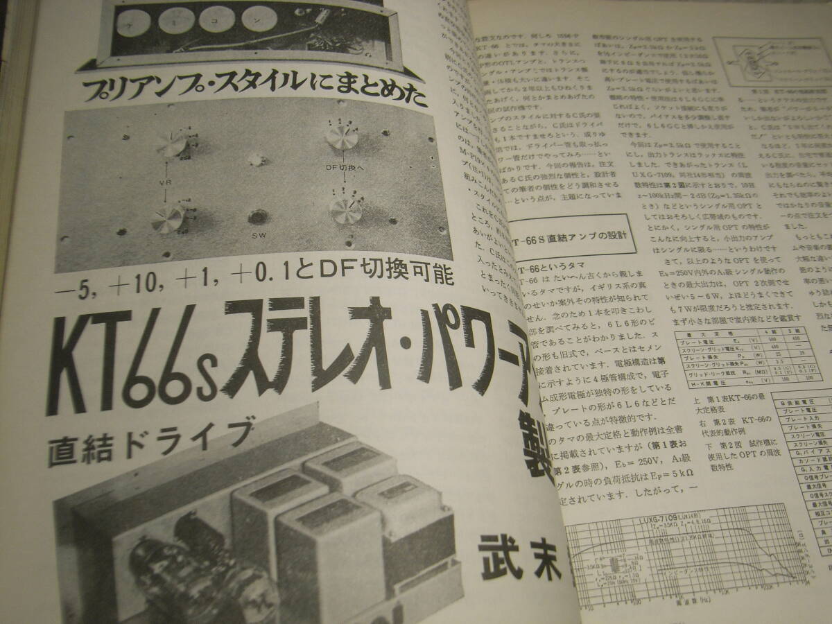 ラジオ技術別冊　精選 武末真空管アンプ　50CA10/2A3/6B4G/KT66/UV211A/300B/PX25/DA30/8045G/801A/12AT7/EL34等の各真空管アンプの製作_画像6