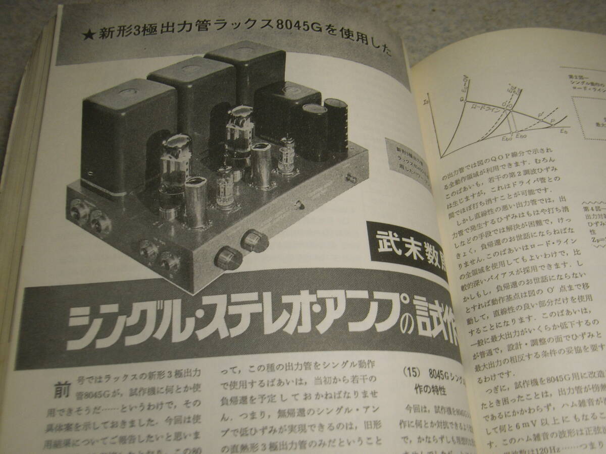 ラジオ技術別冊　精選 武末真空管アンプ　50CA10/2A3/6B4G/KT66/UV211A/300B/PX25/DA30/8045G/801A/12AT7/EL34等の各真空管アンプの製作_画像9