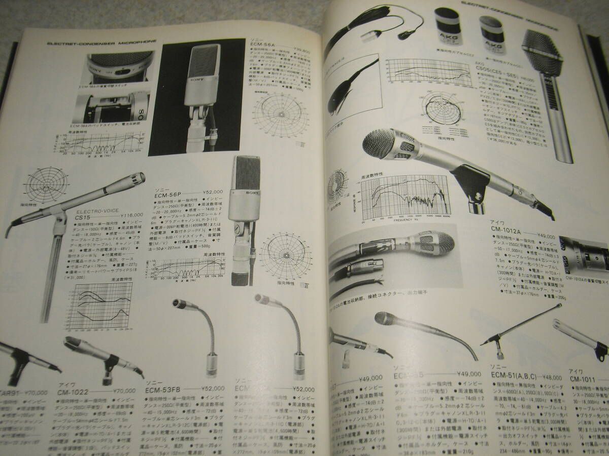 テープサウンド増刊　レコーダーズバイブル　マイクロホン紹介/ソニーECM-990F/C-38B/C-55AC/C-47/C-55P/ECM-56A/ナカミチCM-300/CM-1000等_画像4