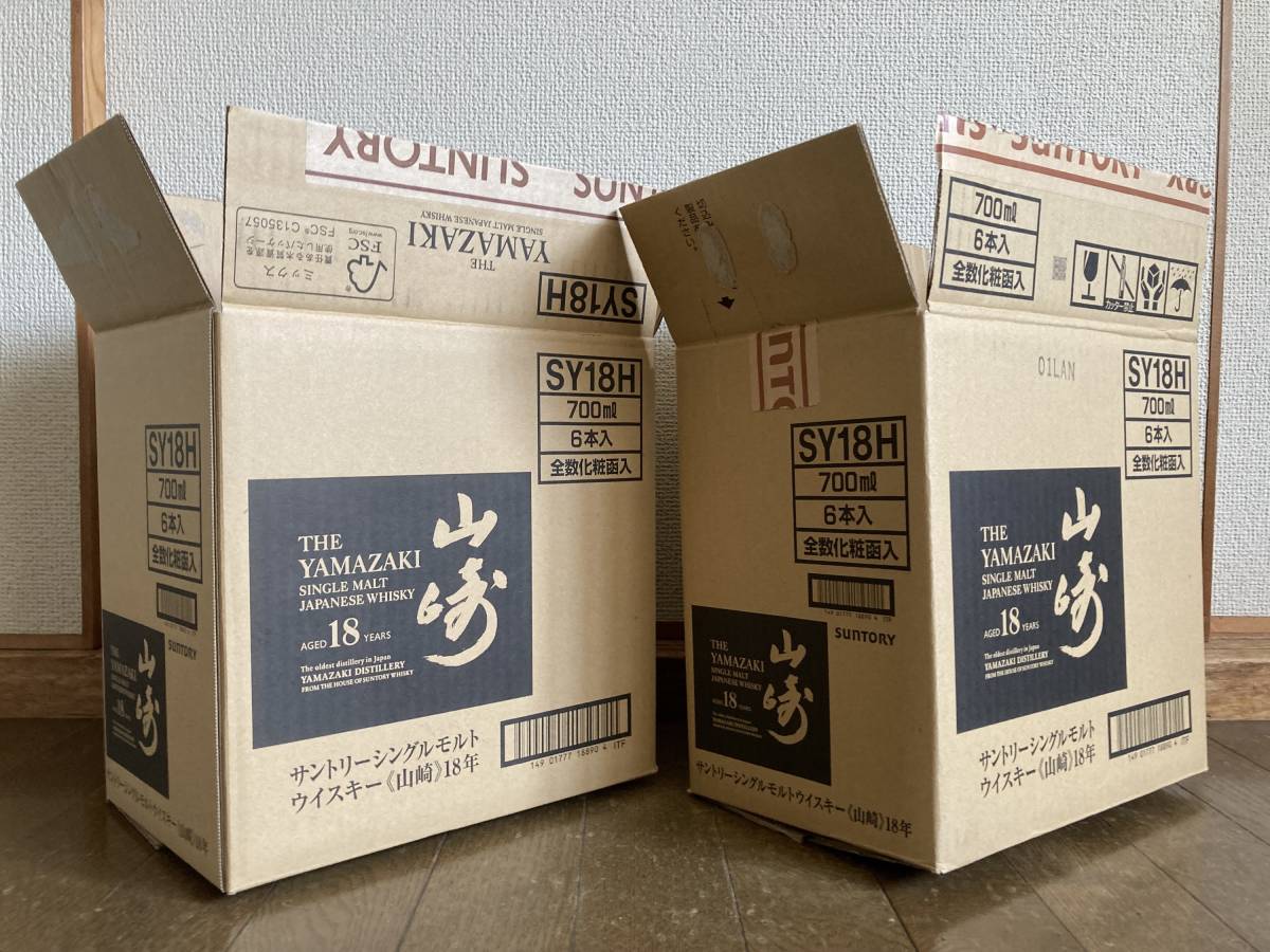 送料無料! ☆ 空箱 中身なし 箱のみ サントリー 山崎 18年 6本 送料無料! ☆ 空箱 中身なし 箱のみ サントリー 山崎 18年 6本