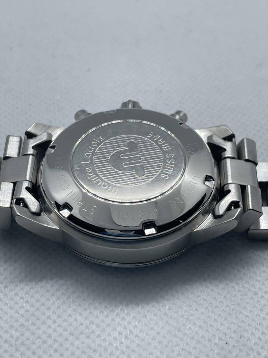 [メンテナンス済] MAURICE LACROIX モーリスラクロア クロネオ 自動巻クロノグラフ エタ7750 機械式 自動巻 メンズ腕時計 OH済eta7750の画像3