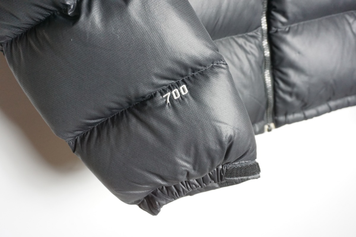 正規 THE NORTH FACE ノースフェイス NUPTSE JACKET ヌプシ ダウン ジャケット 海外モデル 700Fil 黒M 本物205O▲_画像3